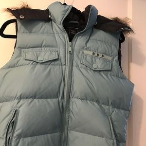 Teal puffer vest